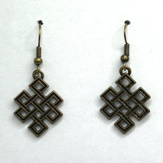 Bronze Double Celtic Knot Earrings