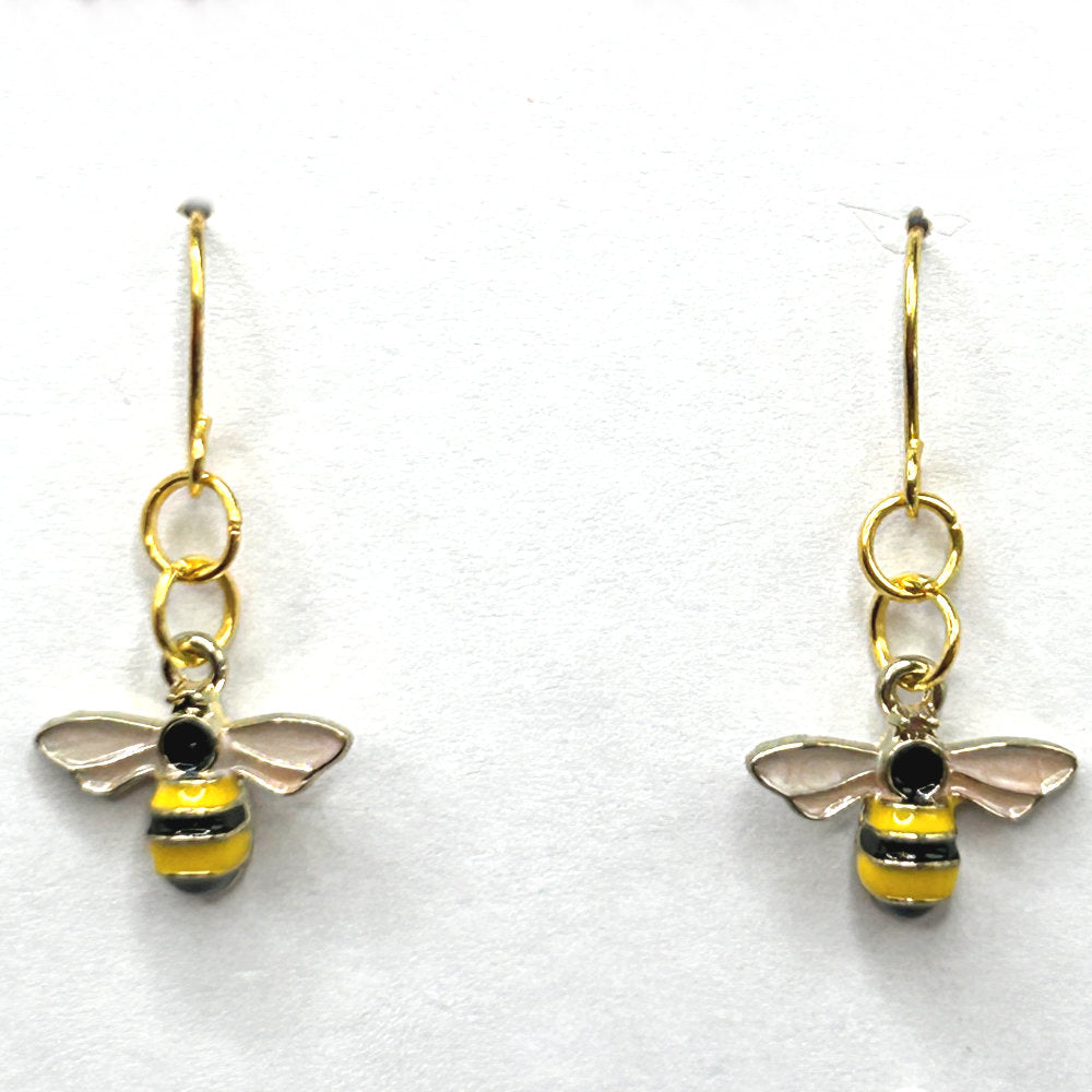 Tiny Bee Earrings