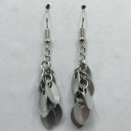 Aluminum Shaggy Tag Earrings