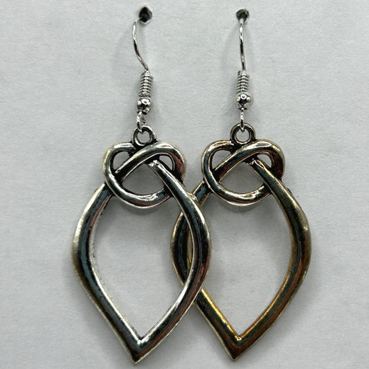 Knotted Metal Earrings