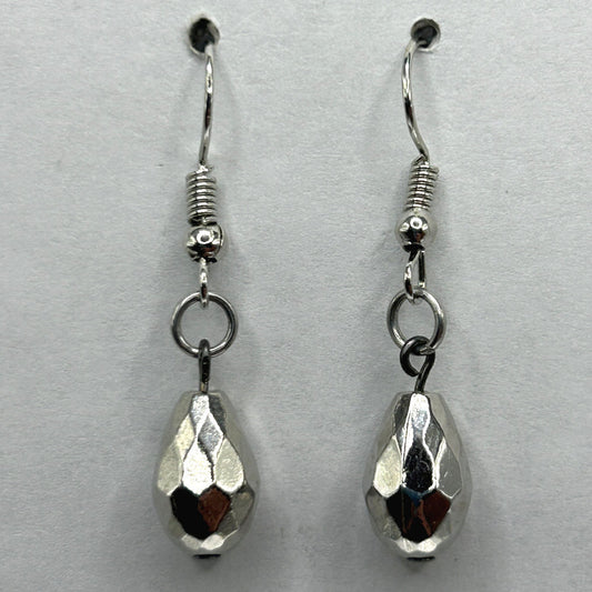 Faceted Teardrop Earrings