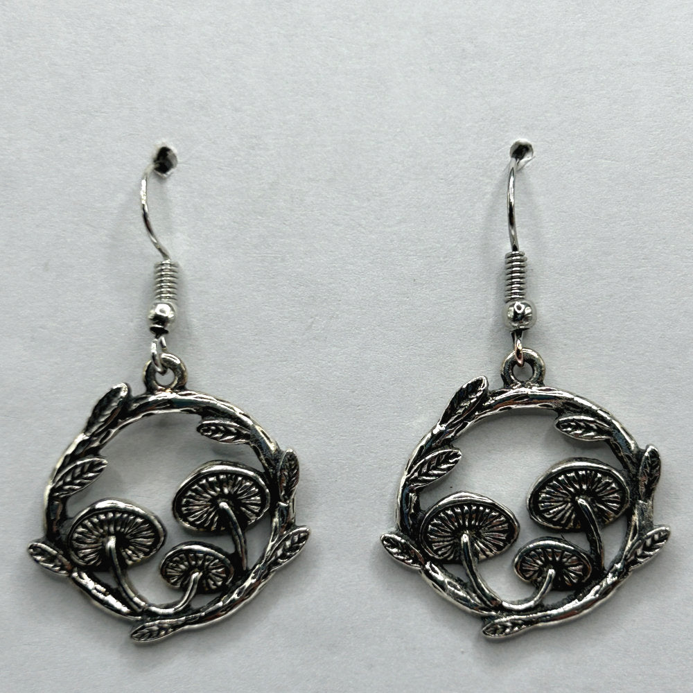 Mushroom Ring Earrings