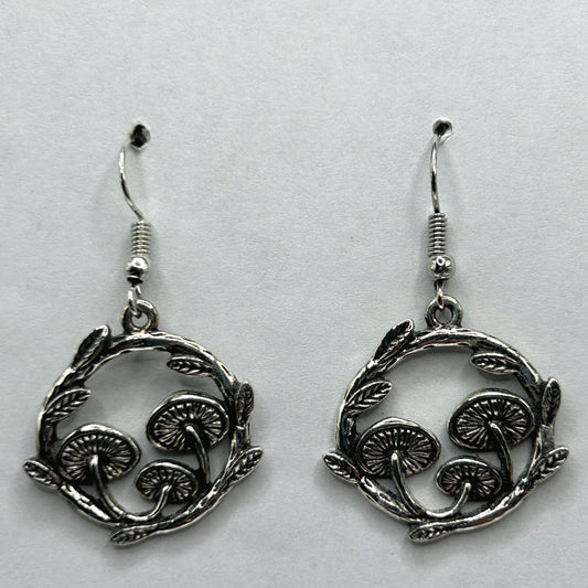 Mushroom Ring Earrings