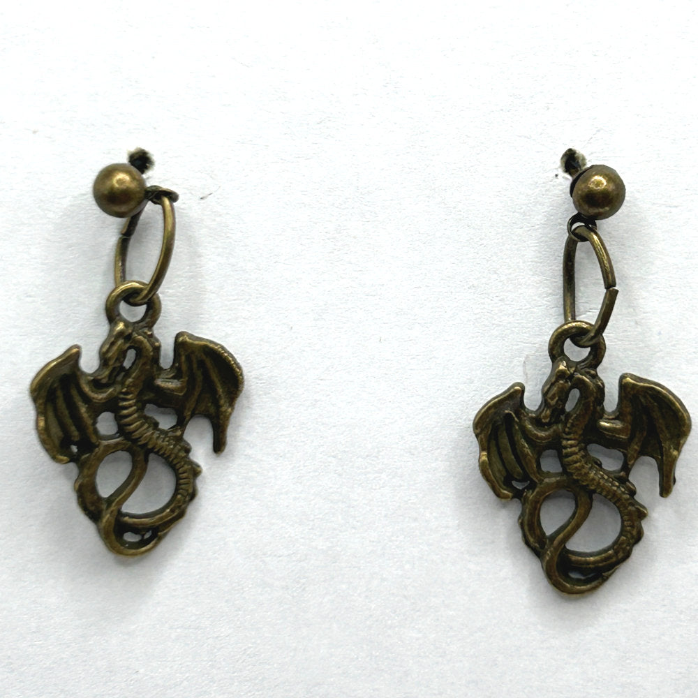 Bronze Dragon Earrings (Posts)