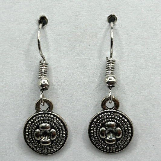 Tiny Medallion Earrings