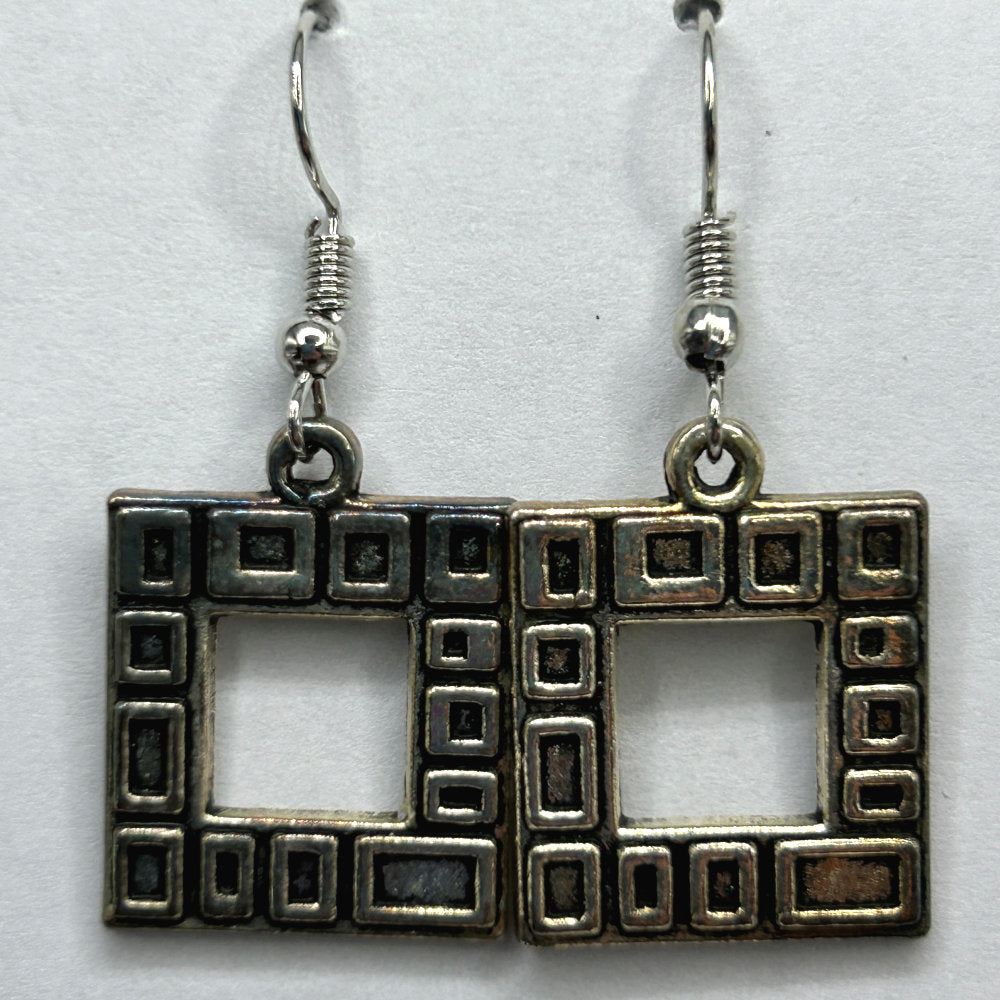 Squares on Squares Frame Earrings