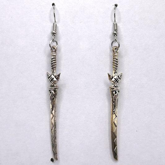 Decorated Blade Sword Earrings