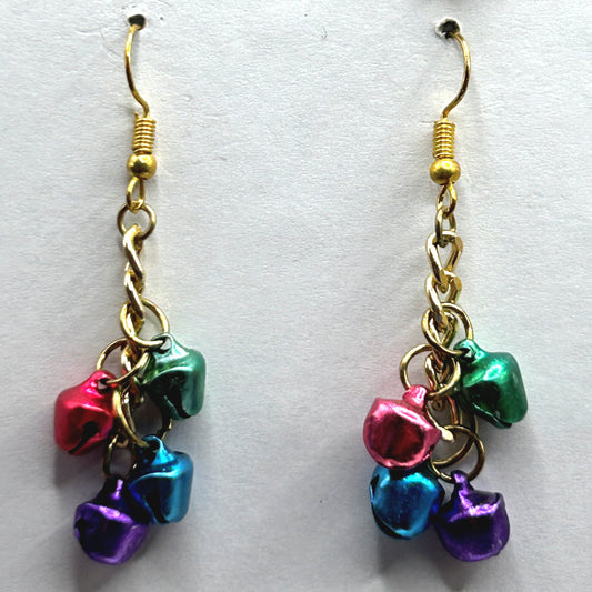 Multicolor Bell Earrings