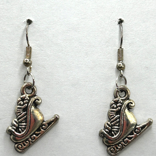 Santa's Sleigh Earrings