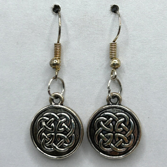 Embossed Celtic Knot Earrings