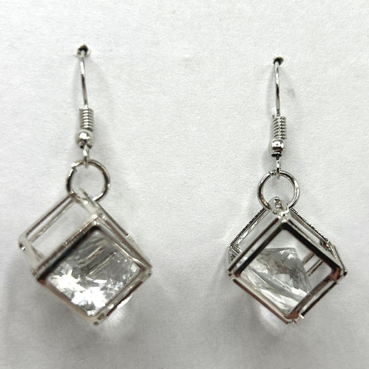Large Caged Sparkle Earrings