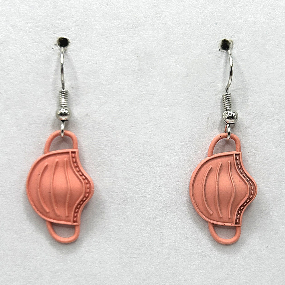 Pink Facemask Earrings