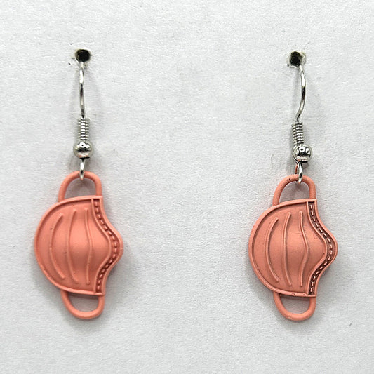 Pink Facemask Earrings