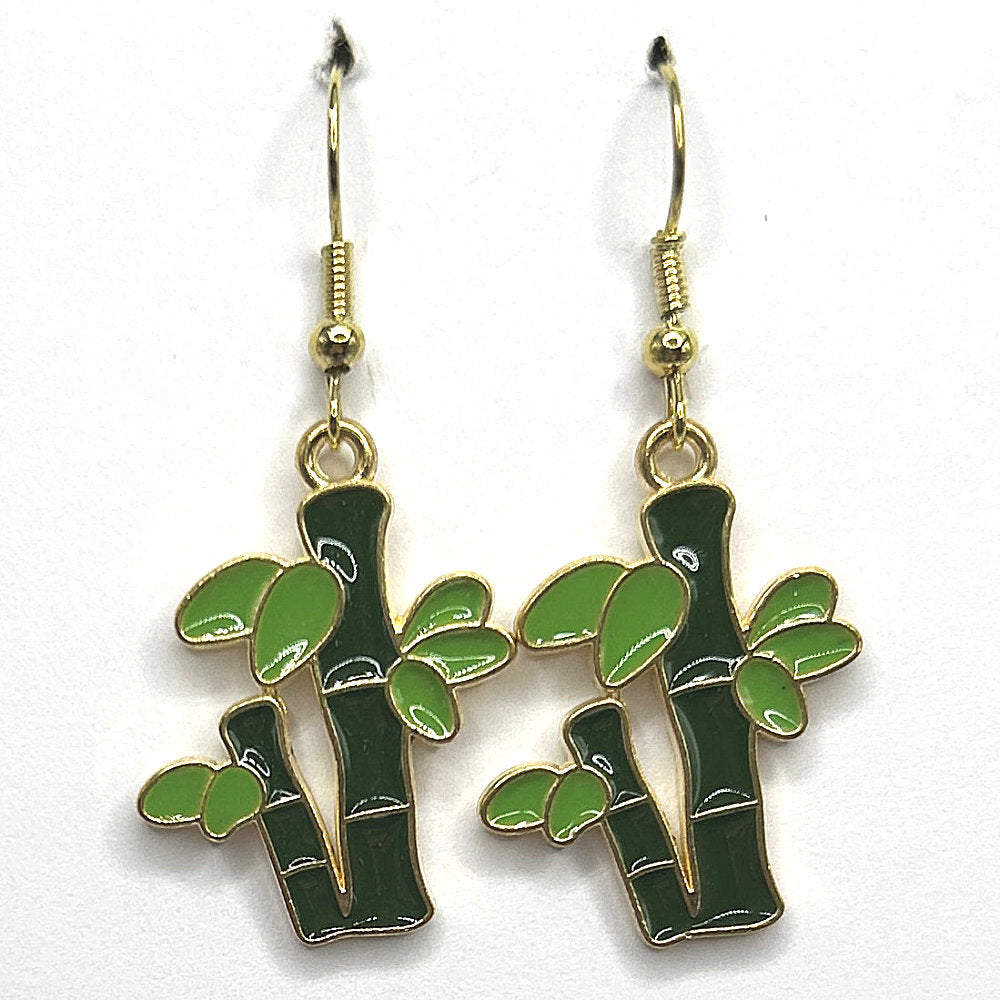 Enamel Bamboo Earrings