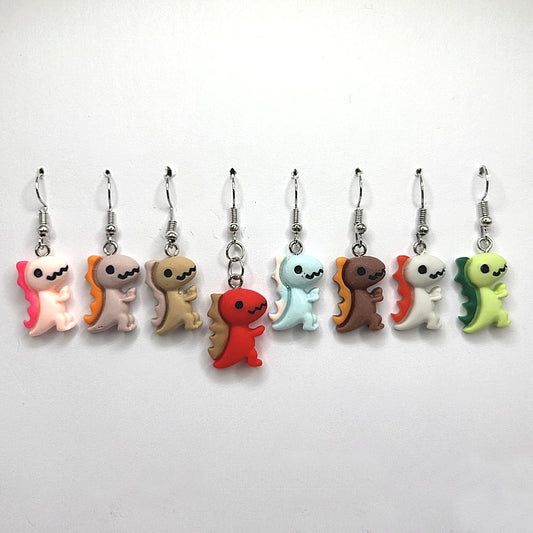 Resin Dinosaur Earrings