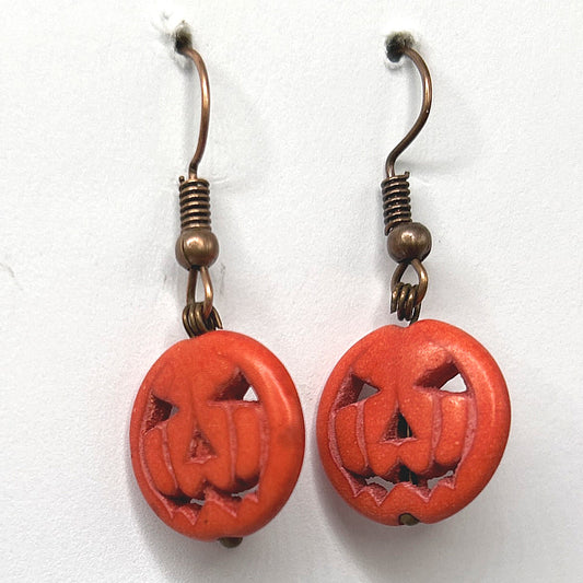 Resin Pumpkin Earrings