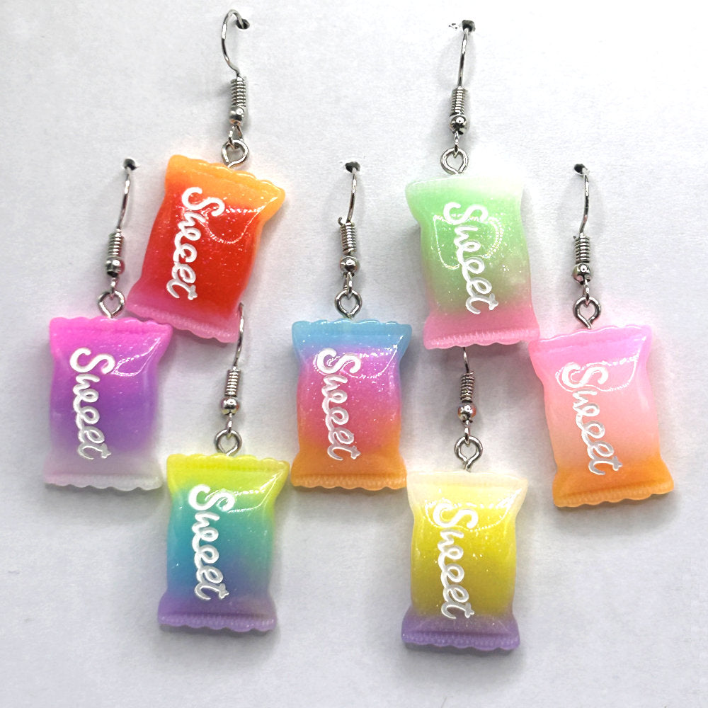 Ombre Sweet Candy Package Earrings
