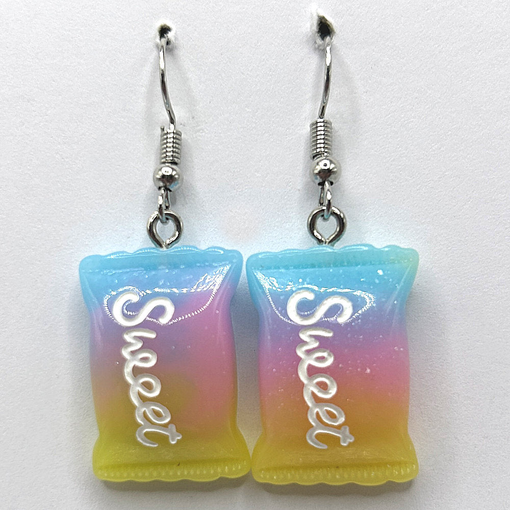 Ombre Sweet Candy Package Earrings