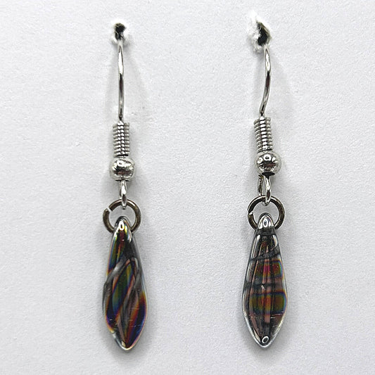 Oilslick Spike Earrings