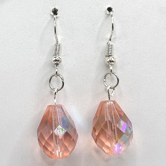 Pink Raindrop Earrings