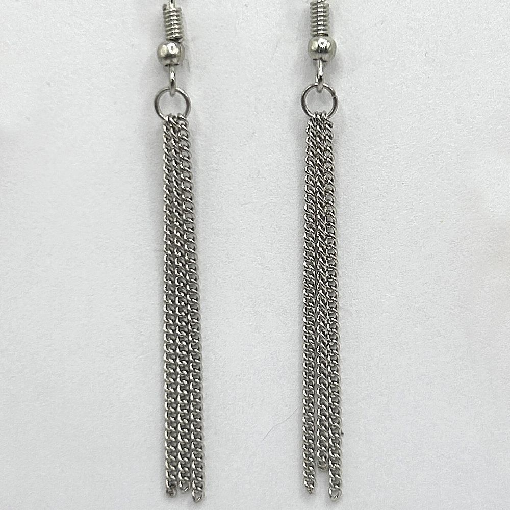 Long Simple Chain Earrings