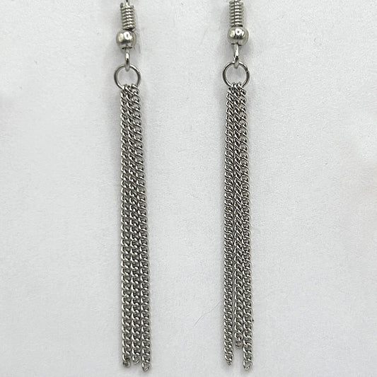 Long Simple Chain Earrings