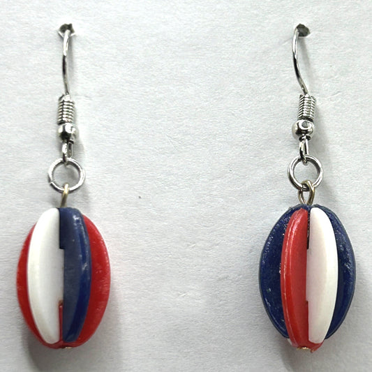 Patriotic Plastic Spinner Earrings