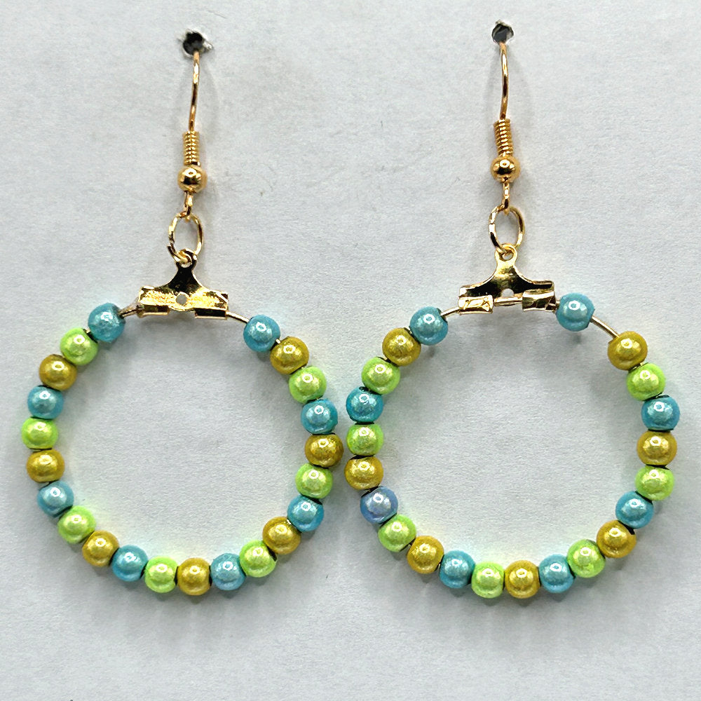 Magic Springtime Medium Loop Earrings