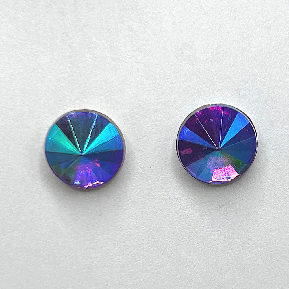 Multicolor Pointed Post Earrings