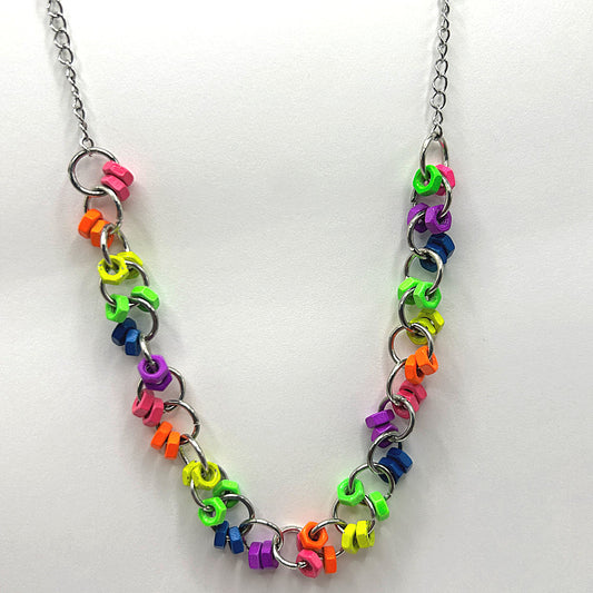 Painted Metal Hardware Necklace