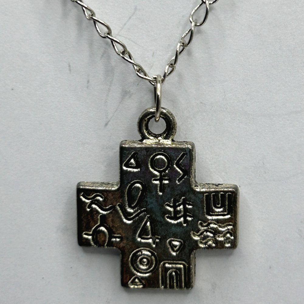 Southwest Stamped Cross Pendant