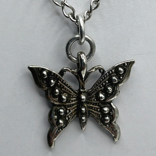 Ornate Small Butterfly Pendant