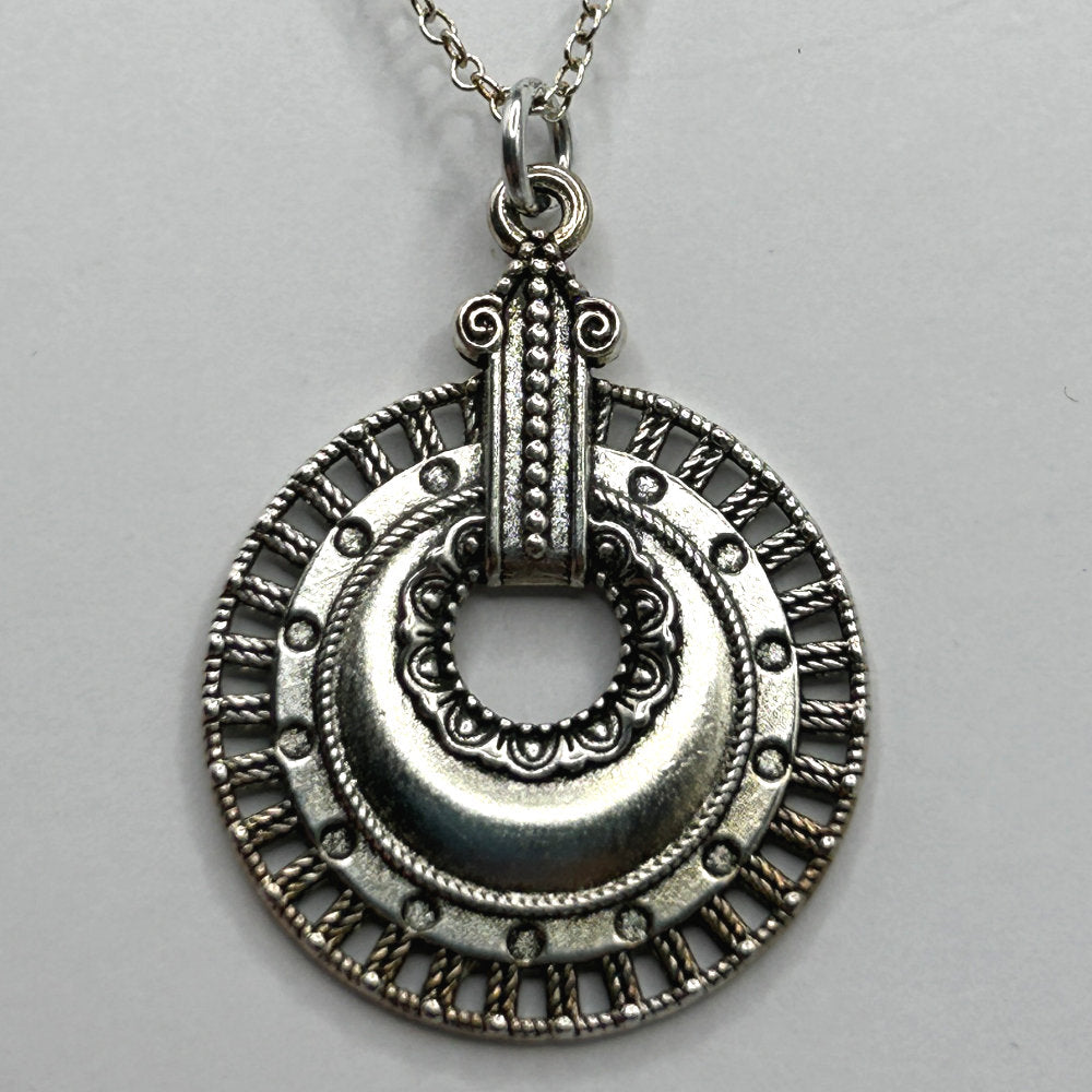 Ornate Round Dangle Pendant