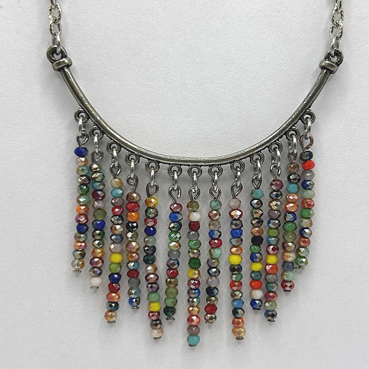 Half-Circle Multicolor Dangles Pendant