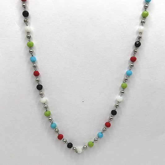 Multicolor Linked Tiny Beads Necklace